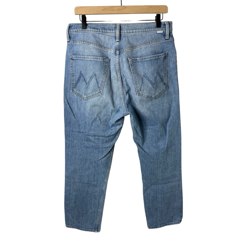 MOTHER The Tomcat Crop Straight Leg Jeans Works At My Feet Wash Size 30 - Picture 4 of 8